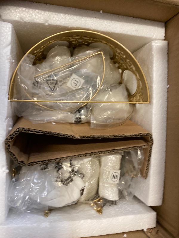 Photo 1 of TOCHIC Wall Sconces Set of Two, Gold Wall Lights Fixtures for Bedroom, Vintage Wall Lamp for Hallway, Living Room, Stairway