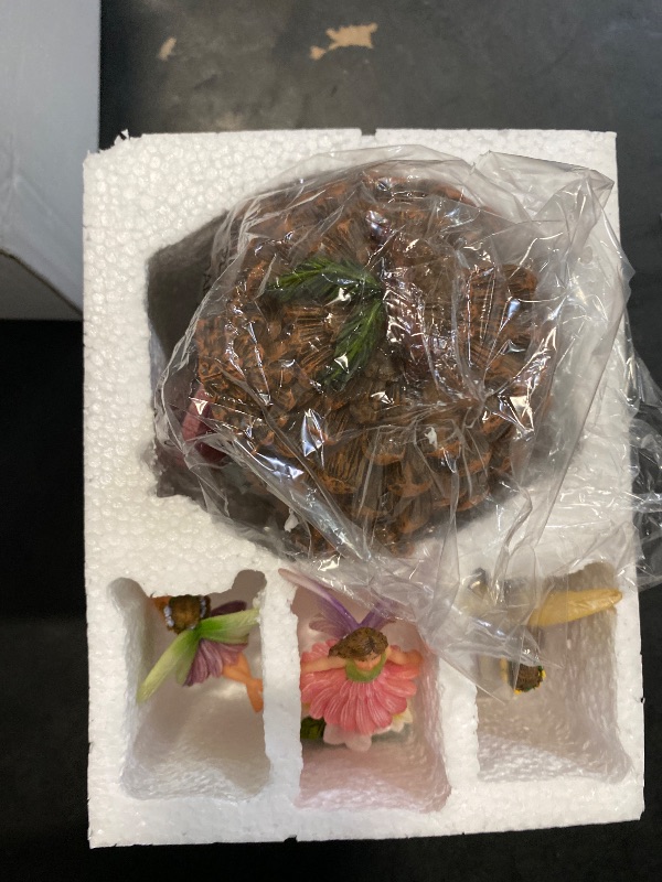 Photo 1 of Mood Lab Fairy Garden - Pinecone Fairy House Kit of 4 pcs - Miniature Figurines & Accessories Set - Outdoor or House Decor