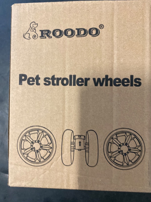 Photo 1 of ROODO 3 Wheel Pet Stroller Dedicate Replacement Wheel Set,No Additional Tools are Required, Fast disassembly and Installation