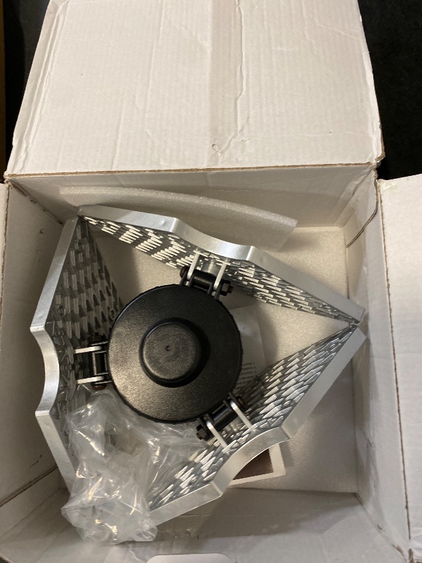 Photo 1 of KERNOWO LED Garage Lights, 140W 18500 Lumens Garage Lighting, 6000K Daylight with Deformable Three Panel Ceiling Light Fixture E26/E27 Triple Glow LED Shop Light for Basement Workshop Warehouse