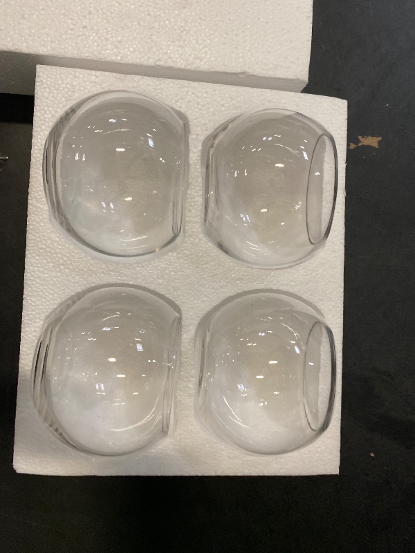 Photo 1 of YOUEON 4 Pack Small Glass Bubble Bowl Vases, 6" W x 4.5" H Glass Terrarium Bowls Fish Bowls, Round Candle Holders, Globe Flower Vase Centerpiece for Wedding Event Home Decor