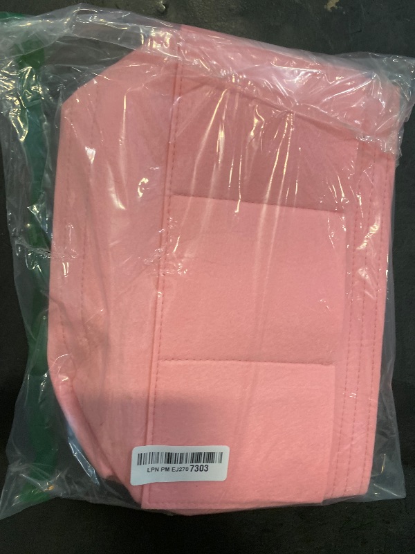 Photo 1 of DailyPlus Purse Organizer Insert - Felt Bag Organizer for Tote & Handbag - 14 Pockets - Pink - Large