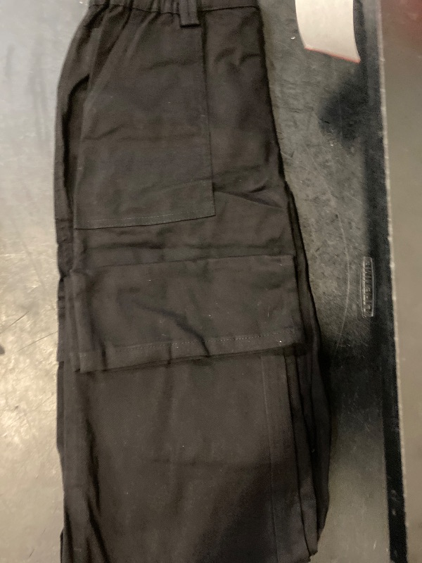 Photo 1 of Size M Lepunuo Cargo Pants for Women Baggy Zipper Y2K Pants Light Baggy Jogger Black