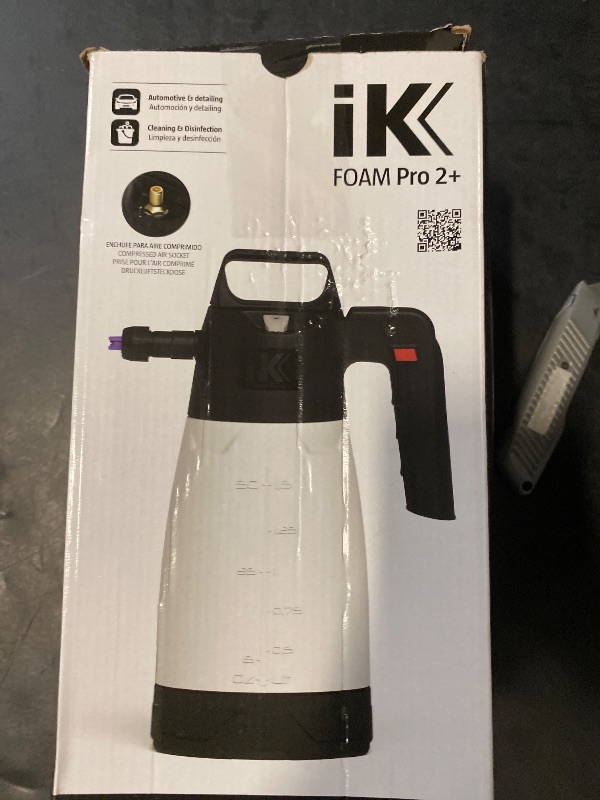 Photo 1 of Goizper Group iK Sprayers - Foam Pro 2+ (Plus) Sprayer - Pump Spray Foamer with Schrader Valve - Professional Car Wash & Detailing, Dry/Wet Foam, Pressure Release Safety Valve, PVC Hoses (1.25 Liters)