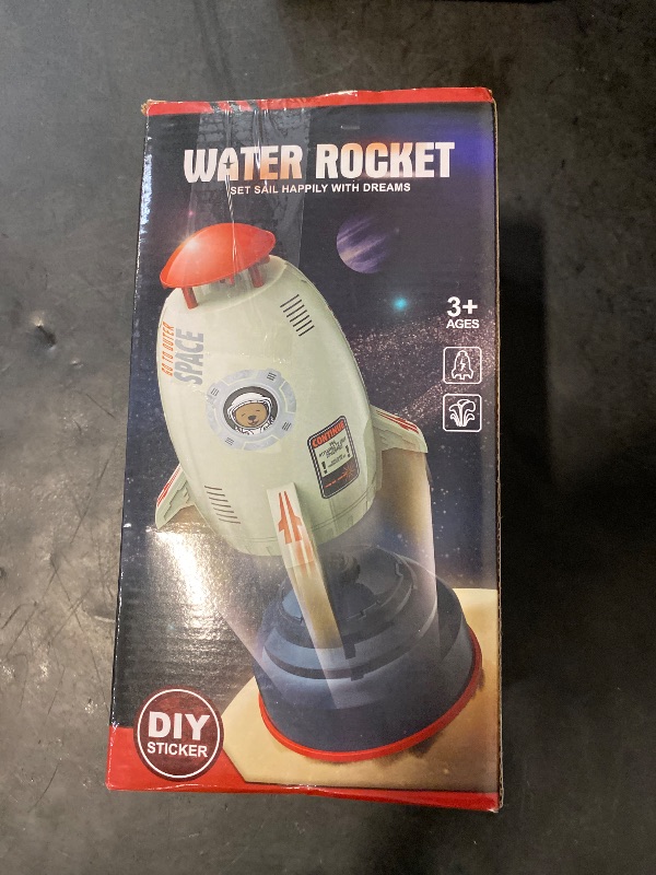 Photo 1 of Sprinkler for Kids - Rocket Outdoor Water Toys Outdoor Yard Sprinkler 360-Degree Rotation Attaches to Garden Hose Splashing Fun Toys for 3 4 5 6 7 8 9 10 Year Old Boys Girls Gift