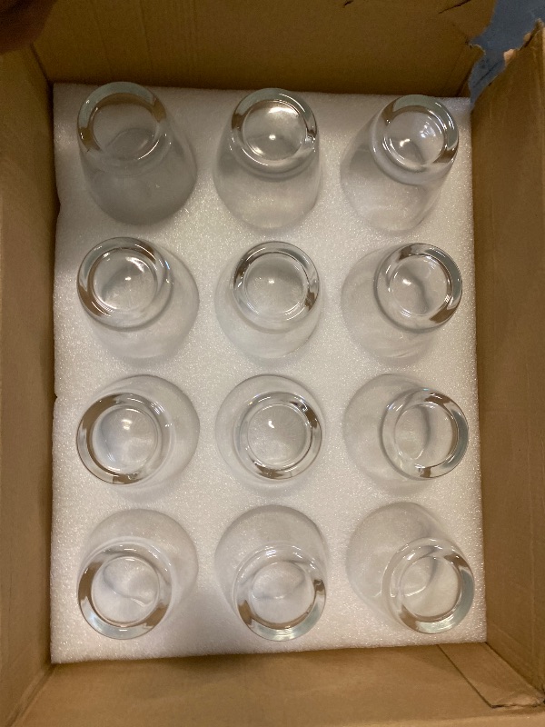 Photo 1 of QAPPDA 7 Ounce Juice Glasses,Stackable Drinking Glass Set of 12,Clear Water Glasses Durable Homemade Beverage Tumbler for Soda,Mixed Drinks,Milk,Daily Use