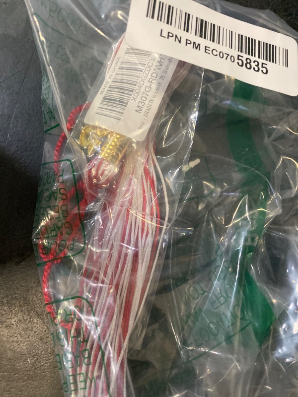 Photo 1 of GRADFTY Graduation Tassel 2025, Red and White Tassel 2025