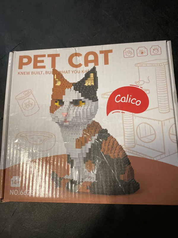 Photo 1 of ENHANA Building Blocks Cat Pet Building Toy Sets, DIY Animal Blocks Adult Building Set Micro 3D Building Toy Bricks Cats Construction Toy Gift for 10,11,12,13,14 Teens