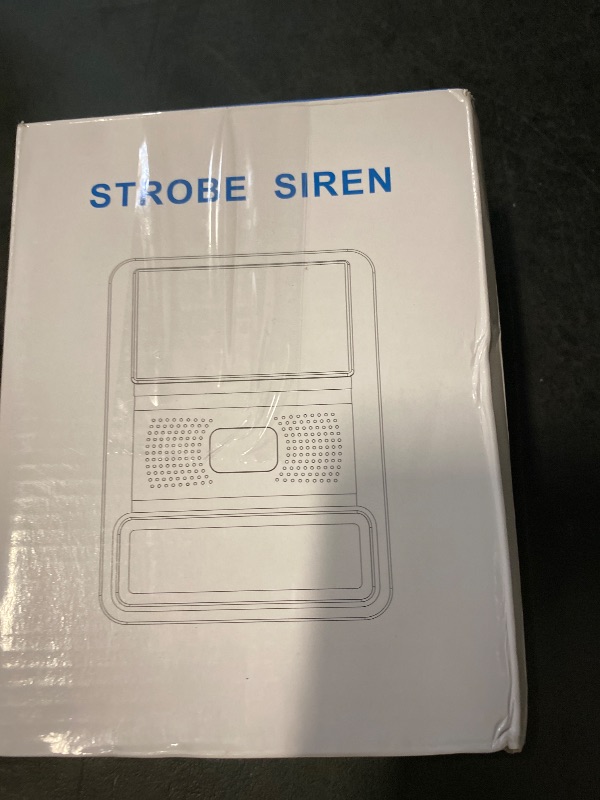 Photo 1 of Alarm Siren, 433MHz Wireless Outdoor Siren, Solar-Powered Outdoor with LED Flashing Light Alarm Function, Easy Setup,Security Systems for House,Support Security Host PG103, PG107, PG108