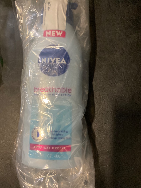 Photo 1 of NIVEA Breathable Nourishing Body Lotion Tropical Breeze, Body Lotion for Dry Skin, 13.5 Fl Oz Pump Bottle