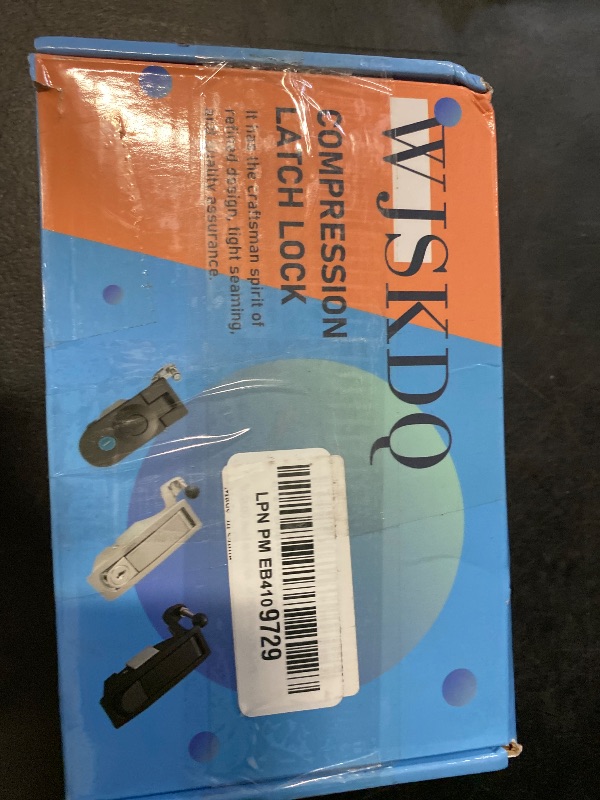 Photo 1 of WJSKDQ Boat Latches Flush Pull Slam Latch for Boat Boor Latches Handle Style Black 1/4'' Door Cabinet Hardware of 2PCS Black Zinc Alloy