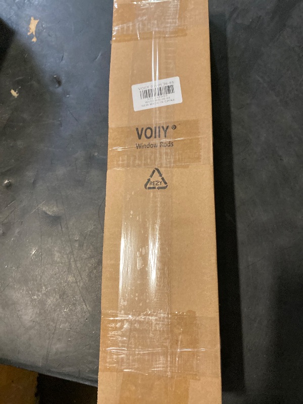Photo 1 of VOIIY White Curtain Rods for Windows 48 to 84 Inch(4-7 Feet),1" Diameter Drapery Rods with Modern Style End Cap Finials,Size:36-88 Inch