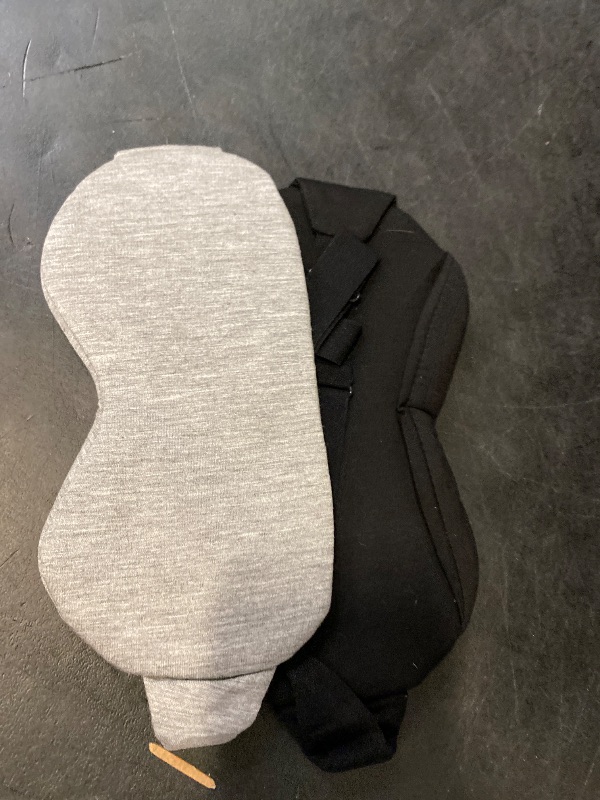 Photo 1 of Kimkoo Sleep Mask-Eye Mask for Sleeping, Sleeping Mask Blocking Out Light Perfectly for Women and Men, Soft and Comfortable Blindfold for Travelling, with Pouch (Black+Gray)