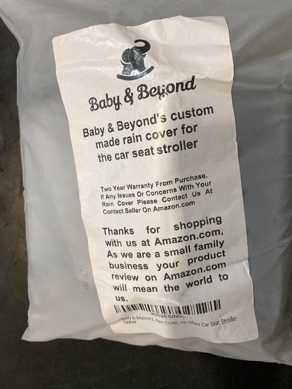 Photo 1 of Baby & Beyond's, Premium Rain Cover, Compatible with Doona Infant Car Seat Stroller (Regular)