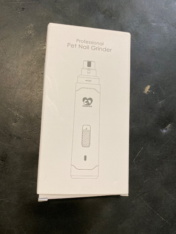 Photo 1 of Casfuy Dog Nail Grinder Upgraded - Professional 2-Speed Electric Rechargeable Pet Nail Trimmer Painless Paws Grooming & Smoothing for Small Medium Large Dogs & Cats (White)