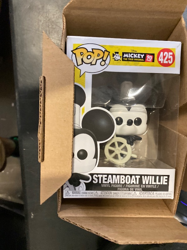Photo 1 of Funko Pop Disney: Mickey's 90Th - Steamboat Willie Collectible Figure, Multicolor