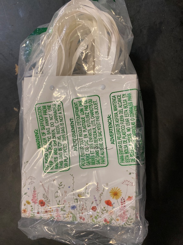 Photo 1 of Crisky Wildflower Welcome Gift Bags for Wedding Hotel Guests, Bridal Baby Shower, 10"x8"x4", 25 Pack