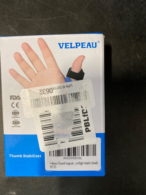 Photo 1 of Velpeau Thumb Wrist Support Brace, CMC Thumb Spica Splint for Arthritis Pain, De Quervains Tenosynovitis, Trigger Thumb, Tendonitis, Sprain, Fits Both Left or Right Hands (Plastic Insert Version, S)
