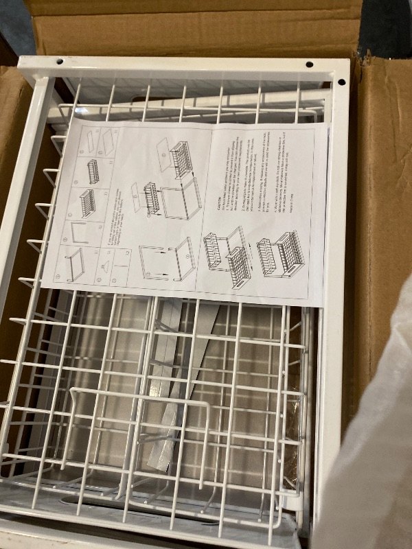 Photo 1 of REALINN Under Sink Organizer, Pull Out Cabinet Organizer 2 Tier Slide Out Sink Shelf Cabinet Storage Shelves, Storage for Kitchen Bathroom, White, 2 Pack