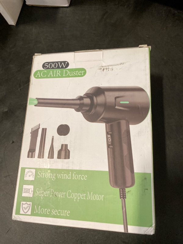 Photo 1 of Goweto Compressed Air Duster - Air Blower - Keyboard Cleaning Kit - Energy Efficient - Environmental Alternative to Spray Air Can - 5.74 oz Powerful Motor(Purple)