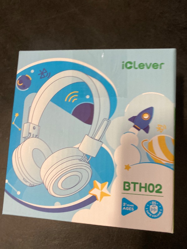 Photo 1 of iClever Kids Bluetooth Headphones, BTH02 93H Playtime Type C Fast Charging, Bluetooth 5.4, Adjustable Kids Headphones, Safe Volume 85 dBA, Foldable Kids Wireless Headphones with MIC for iPad, Green