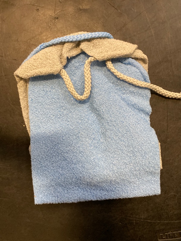 Photo 1 of CASAVIDA Back Scrubber for Shower Nylon Bath Towel Washer Exfoliating Washcloth Rear Japanese Stretchable Strap Wash Cloth Body Exfoliation 2 Pack (Gray + Blue)