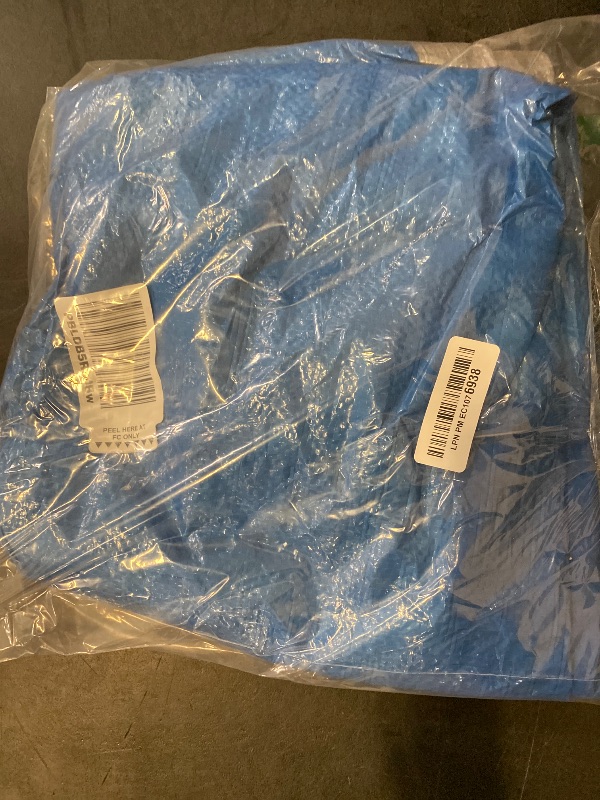 Photo 1 of RAINDEWAY Tarps Heavy Duty Waterproof 8x8 Feet 5.5 Mil Thick, Multipurpose Waterproof Poly Tarp Cover Camping Tarpaulin Silver/Blue Tarp Finished Size