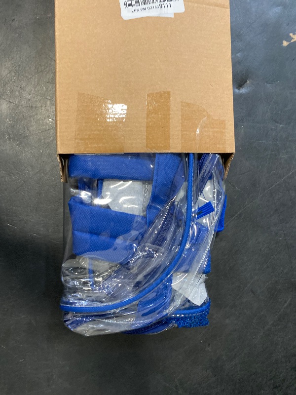 Photo 1 of Paxiland Clear Backpack Stadium Approved 12×12×6 with Reinforced and Wider Shoulder Straps, Small Clear Bag for Schools, Concerts, Work, Festivals and Sporting Events - Blue