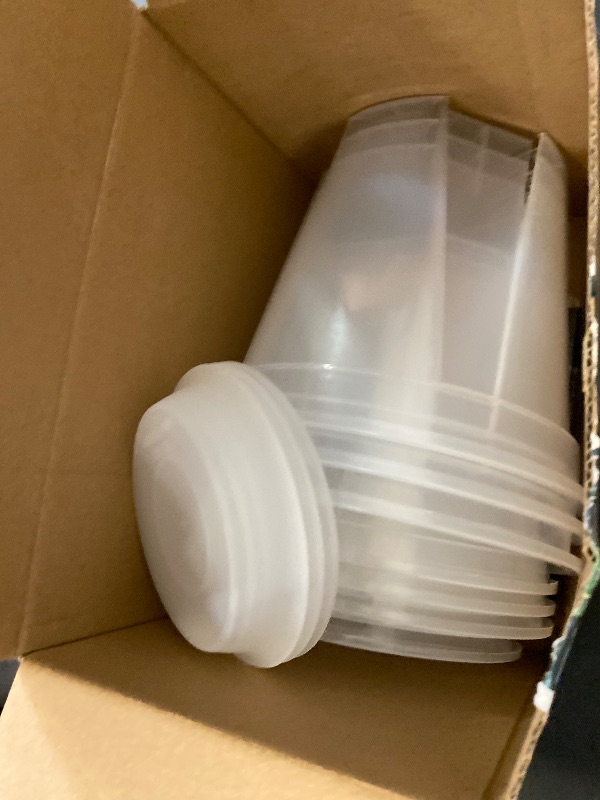 Photo 1 of PresentGlee 12 Pcs Clear Plant Pots with Saucers & Drainage - 3.9/4.7/5.5/6.3 Inches, Reinforced Clear Orchid Pots for Houseplants, Succulents, Cacti - Includes 15 Plant Labels