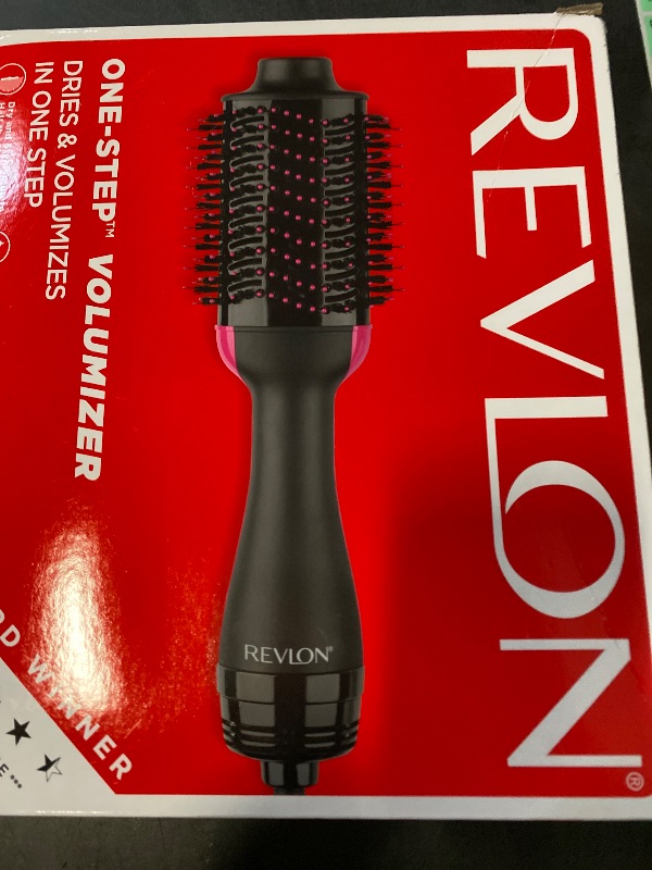 Photo 1 of REVLON One-Step Volumizer Hair Dryer and Styler, for Less Frizz, More Shine, and Reduced Heat Damage for Salon Style Round Brush for Blowout, Black (Amazon Exclusive)