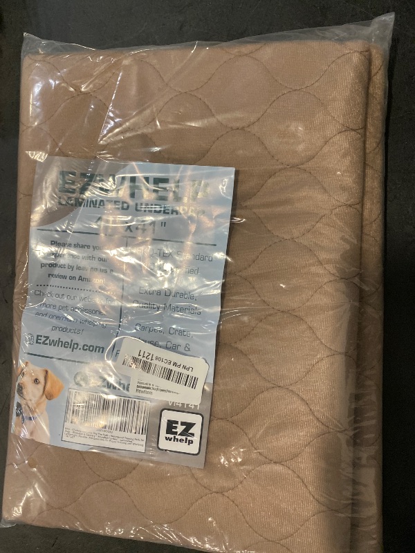 Photo 1 of EZwhelp Reusable Dog Pee Pads - Waterproof Training Pads for Dogs - Washable & Sanitary - Rounded Corners - Laminated, Lightweight, Durable - Pet Essentials for Puppy Training and Whelping - 41" x 41"