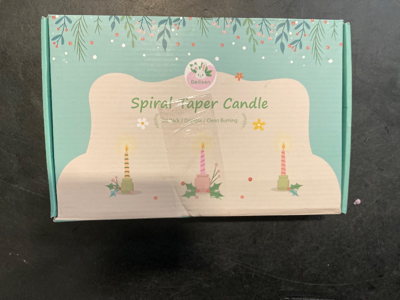 Photo 1 of 20 Pack 10 Inch Pink Spiral Taper Candles for Holiday Home Decoration, Unscented Dripless Twisted Candlesticks for Dinner Party Wedding Valentines Day Baby Shower and Easter