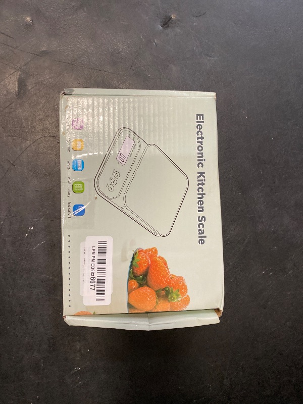 Photo 1 of YONCON Smart Food Scale Digital Weight Grams and Oz, 3kg/0.1g Kitchen Scale for Weight Loss, Cooking, Baking, Super Accurate, Easy to Clean and Store, Tare Function (Batteries Included)