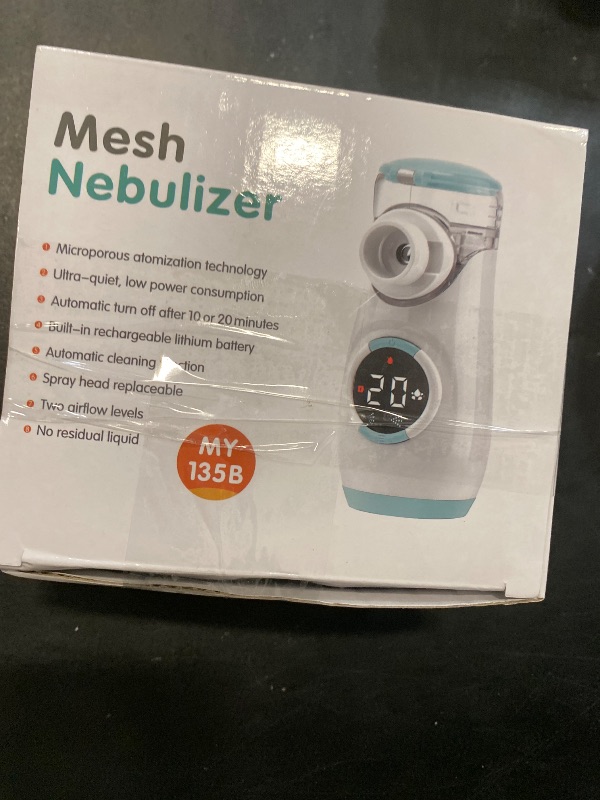 Photo 1 of Misty Nebulizer, Portable Nebulizer with Intuitive LED Interface and Auto-Cleaning, Handheld Nebulizer for Adults Kids