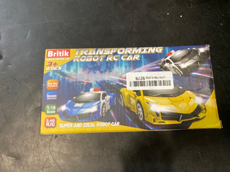 Photo 1 of Britik Transform Remote Control Car Toy for Kids 4-8, Remote Control Car for Boys 4-7, Transform Cars for Boys 4-6