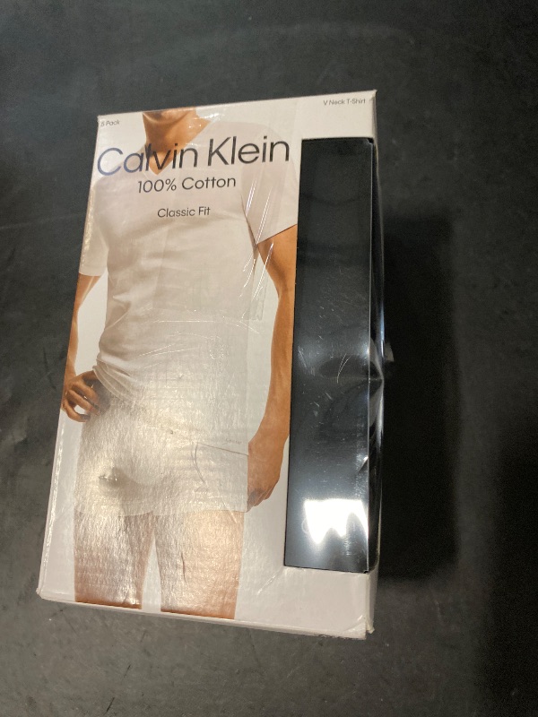 Photo 1 of Size XL Calvin Klein mens 100% Cotton T-Shirt 4Pack BLACK 