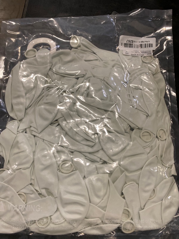 Photo 1 of Bezente White Balloons Latex Party Balloons, 100 Pack 12 inch Round Helium Balloons for White Themed Wedding Graduation Birthday Party Backdrop 4th of July Decorations Independence Day