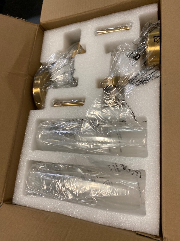 Photo 1 of SANTOSTOCK Gold Wall Sconces Set of 2, Modern Bathroom Sconces Wall Lighting Vanity Light Fixtures with Clear Glass, Brushed Brass Wall Mount Lights for Living Room Corridor Mirror Bedroom Stairs
