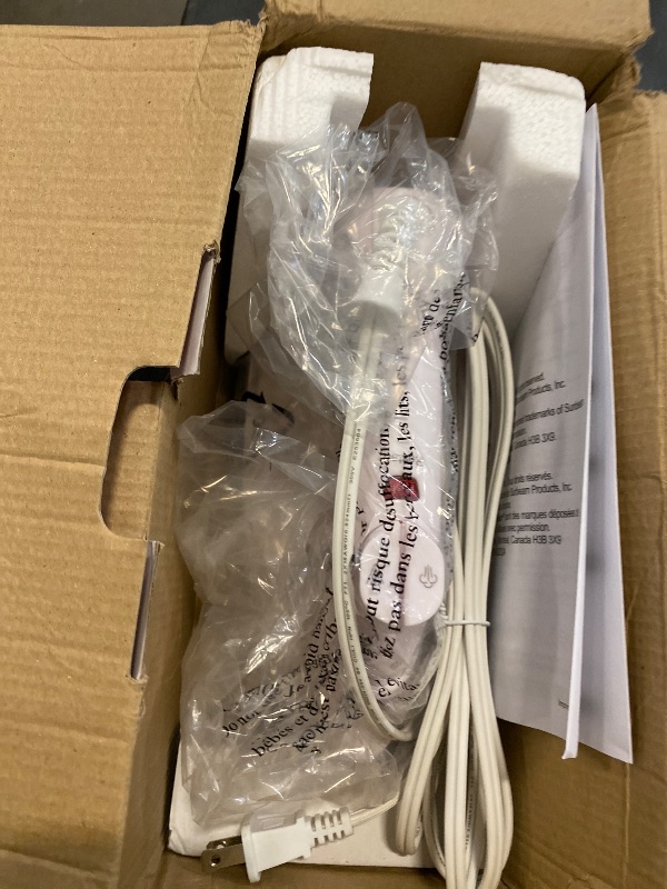 Photo 1 of Sunbeam Classic Steam Iron, 1200 Watt, Mid-size Anti-Drip Nonstick Soleplate, Horizontal or Vertical Shot of Steam with 8' 360-Degree Swivel Cord and 3-Way Auto Shut-Off, White