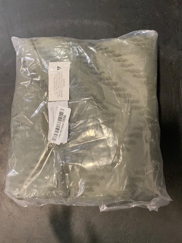 Photo 1 of Nanko Olive Green Duvet Cover Full Size, 3pc Boho Tufted Microfiber Bedding Comforter Cover Set, All Season Aesthetic Shabby Chic Soft Embroidery Textured Geometric Quilt Cover (80x90)