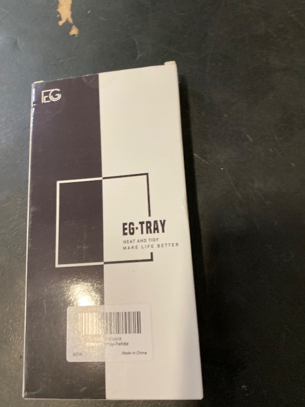 Photo 1 of EG-SIPRO Silicone Bathroom Tray, Thickened Shatterproof Rectangle Vanity Tray for Counter, Soap Dispenser Tray - Small 7.8 * 3.9 in - White Marble Pattern