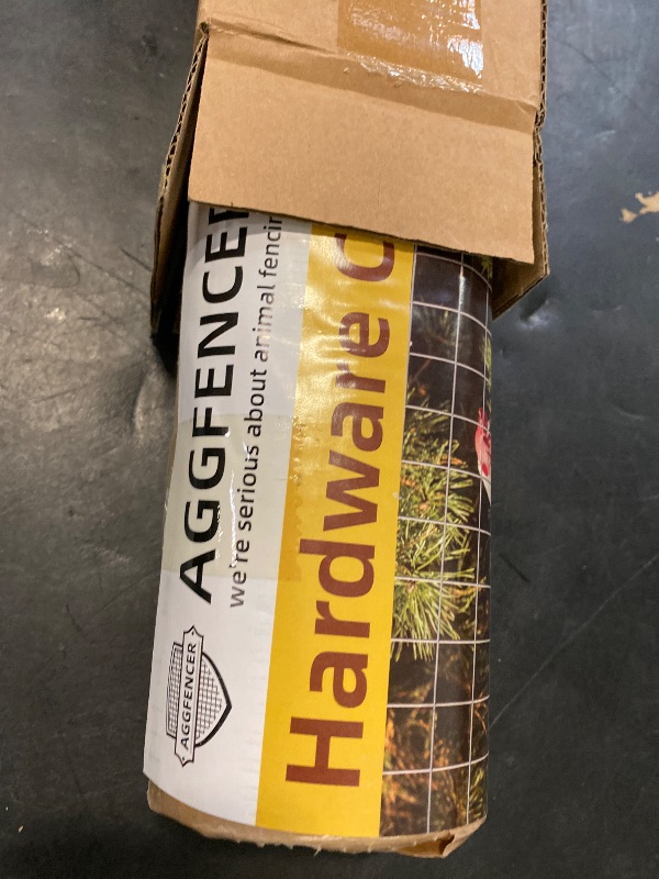 Photo 1 of AggFencer 8inch x 25ft Hardware Cloth 1/4 inch Chicken Wire Fencing 23Ga, Hot Dipped Galvanized After Welding Garden Plant Supports Welded Metal Chicken Wire Fence, Poultry Animal Netting Cage Screen