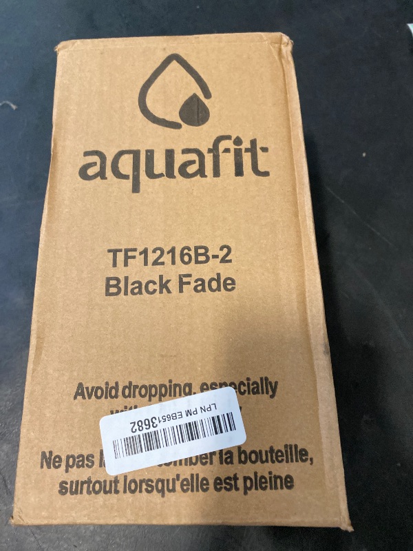 Photo 1 of AQUAFIT Motivational Sports Water Bottle With Times To Drink, Straw, Time Marker for Gym - 64 oz Half Gallon Jug - - Large