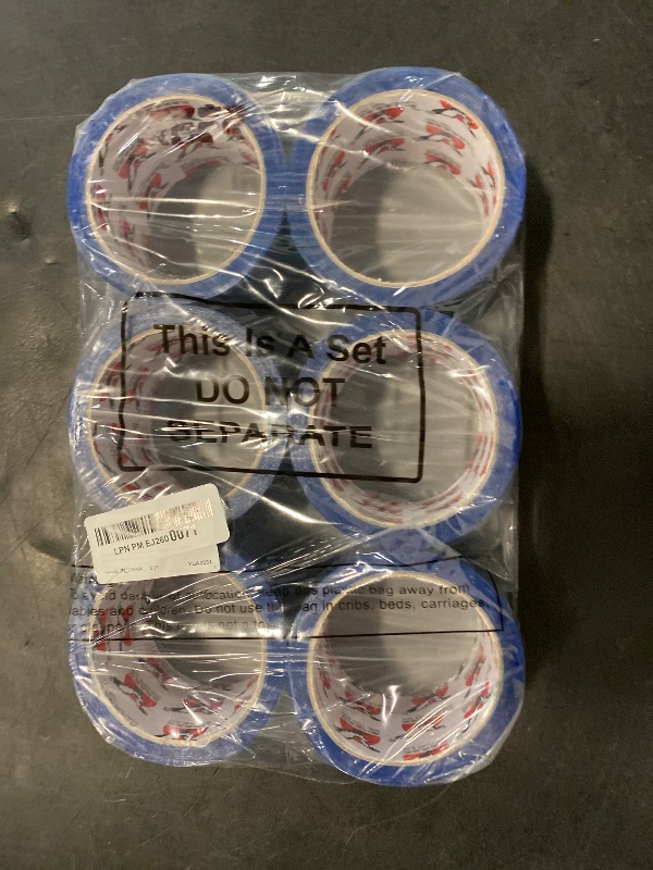 Photo 1 of Ireer 6 Rolls Construction Sheathing Tape 3" x 55 Yards for Seaming, Vapor Barrier, House Wrap, Foam Board Insulation - Blue Epoxy Resin