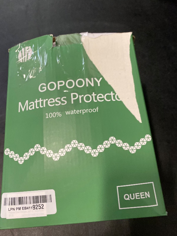 Photo 1 of Premium 100% Waterproof Mattress Protector Queen Size, Breathable Bed Cover 3D Air Fabric Cooling Mattress Pad Cover Smooth Soft Noiseless Washable, 8''-21'' Deep Pocket (White)