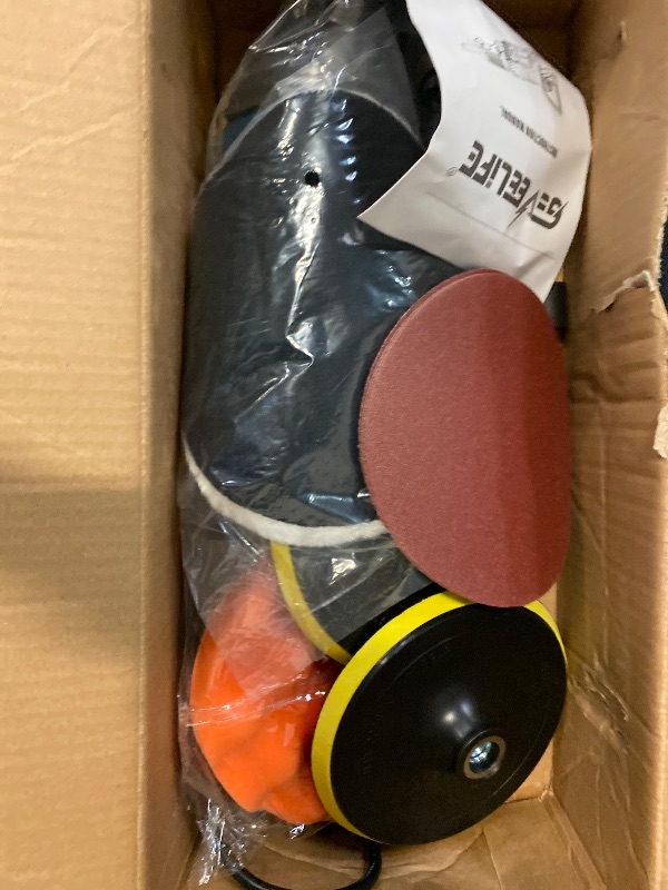 Photo 1 of GEVEELIFE Buffer Polisher, 6 Inch/7 Inch 1600W Rotary Car Buffer Polisher Waxer, 7 Variable Speed 1000-3500 RPM, Detachable Handle for Car, Boat Sanding, Polishing, Waxing