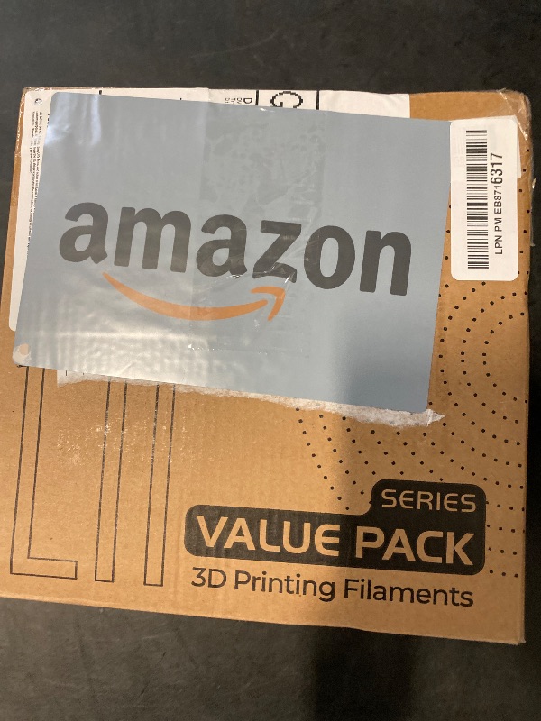Photo 1 of Creality 2 Pack 3D Printer Filament, PLA Filament 1.75mm Bundle 2Kg for 3D Printing (White & Grey)
