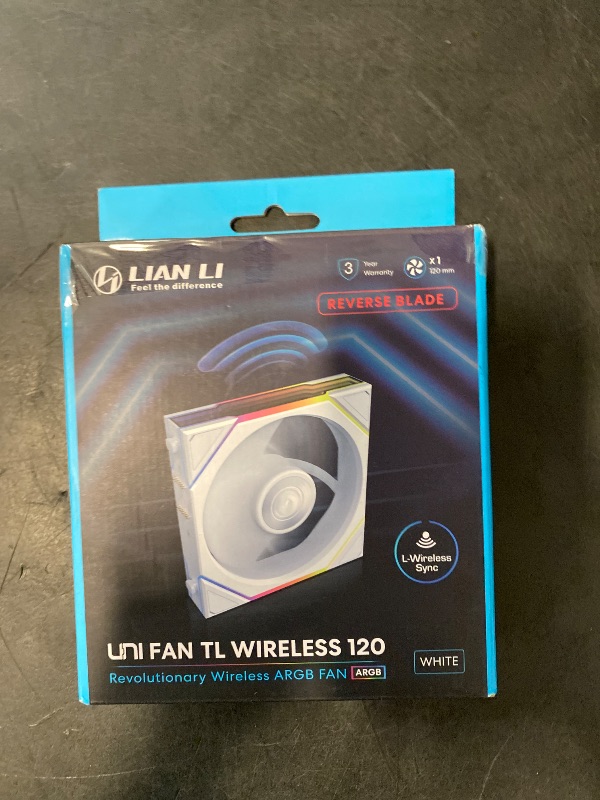 Photo 1 of Lian Li UNI Fan TL - Wireless 120 - Single Pack (Reverse Blade) - 2.4 GHz Wireless Signal RGB & PC Case Fan Control - Infinity Mirror Design - Controller NOT Included & Required - White (12RTL1W1W)