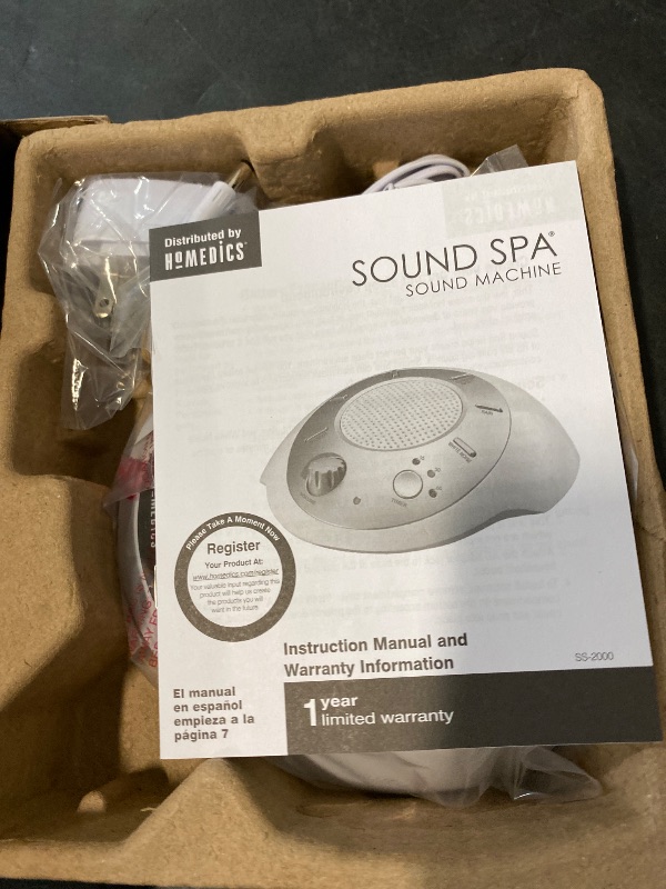 Photo 1 of Homedics SoundSleep White Noise Sound Machine, Gold, Small Travel Sound Machine with 6 Relaxing Nature Sounds, Portable Sound Therapy for Home, Office, Nursery, Auto-Off Timer, by Homedics