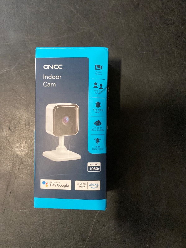 Photo 1 of GNCC Indoor Security Camera Dog Camera 1080P Motion Detection, Cameras for Home Security with 2-Way Audio Siren, Night Vision, Cloud & SD Card Storage, Works w/Alexa & Google Home, 2.4G WiFi(only), C2